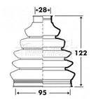 Borg & Beck Cv Joint Boot Kit Part No -BCB6103