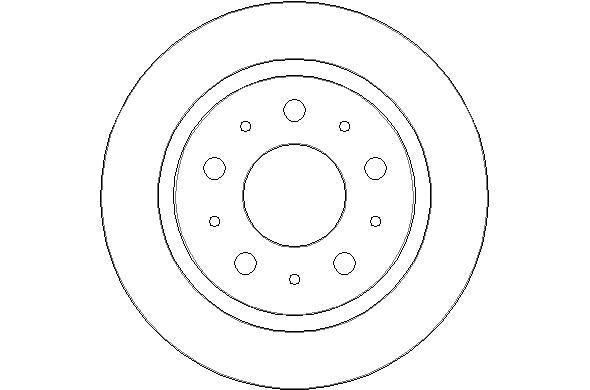 Disctech Brake Disc - Fits Citroën, Dacia - ABD2988 - Rear Axle