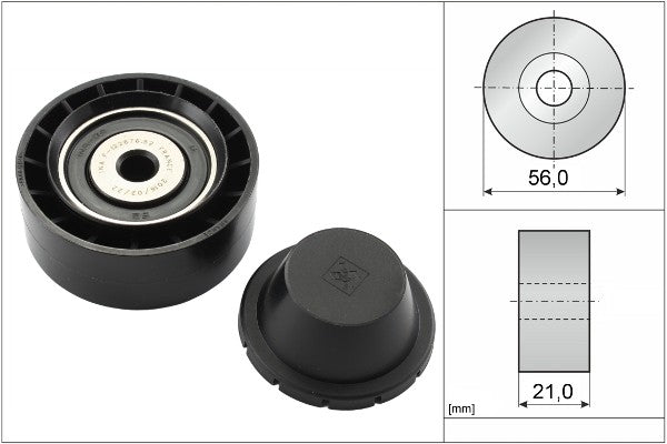 INA Deflection/Guide Pulley - V-Ribbed Belt - Part No - 532026010