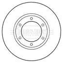 Borg & Beck Brake Disc Pair Part No -BBD5288