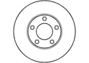 Disctech Brake Disc - Fits Mazda - ABD2092 - Front Axle