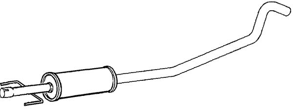 Klarius GM486L - Box With Centre Pipe  - Fits Opel Astra G 1.7CDTi