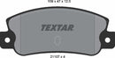 Textar Brake Pad Set - 2110701