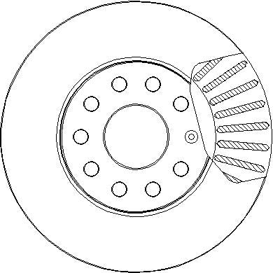 Disctech Brake Disc - Fits Audi, Mini - ABD3258 - Front Axle