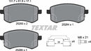 Textar Brake Pad Set - 2528301