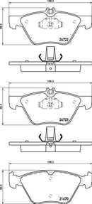 Mintex Brake Pad Set fits -MercedesBenz Nissan MDB3002 (also fits other vehicles)