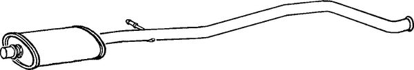 Klarius PG518K - Box With Centre Pipe  - Fits Peugeot 406 1.8i