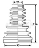 Borg & Beck Cv Joint Boot Kit Part No -BCB6282