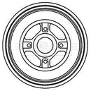 Borg & Beck Brake Drum (Single) -BBR7119