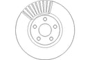Disctech Brake Disc - Fits Ford - ABD3245 - Front Axle