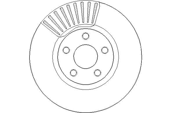 Disctech Brake Disc - Fits Ford - ABD3245 - Front Axle