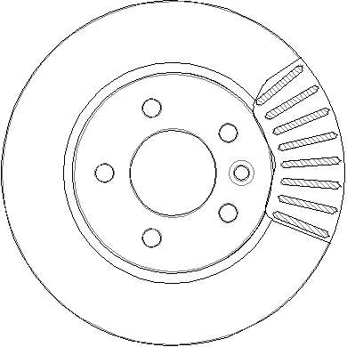 Disctech Brake Disc - Fits Vw - ABD3310 - Front Axle