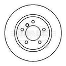 Borg & Beck Brake Disc Pair Part No -BBD4127
