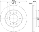 Mintex Brake Discs fits -Fiat Mitsubishi V234:4 MDC1960 (also fits other vehicles)