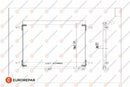 Eurorepar Air Conditioning Condenser - E163366