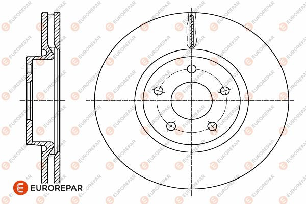 Eurorepar Brake Disc - 1642754080