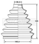 First Line Cv Joint Boot Kit Part No -FCB6181