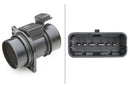 HELLA 8ET 009 142-791 Air Mass Sensor - 5-pin connector - Bolted