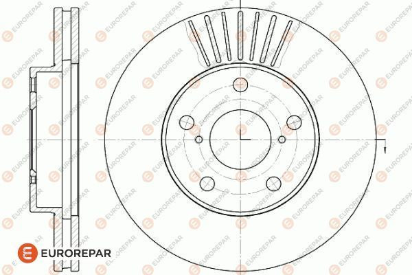 Eurorepar Brake Disc - 1618871880