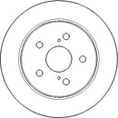 Disctech Brake Disc - Fits Lexus, Renault - ABD3287 - Rear Axle