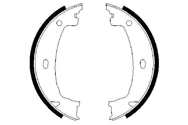 Bosch Brake Shoe Bs846 Part No - 0986487608