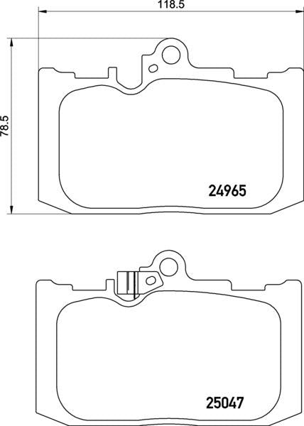 Mintex Brake Pad Set fits -Lexus MDB3083 (also fits other vehicles)