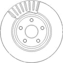 Disctech Brake Disc - Fits Alpina, Jeep - ABD3435 - Front Axle