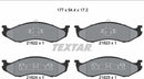 Textar Brake Pad Set - 2182202