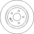 Disctech Brake Disc - Fits Jaguar, Mercedes-benz - ABD3269 - Rear Axle