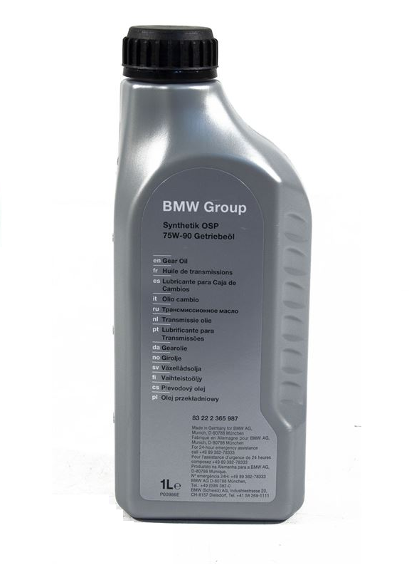 Genuine BMW Synthetic 75W/90 Osp Gear Oil - 83.22.2.365.987