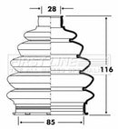 First Line Cv Joint Boot Kit Part No -FCB6083