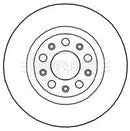 Borg & Beck Brake Disc Pair  - BBD5272 fits Alfa Romeo 159 08-