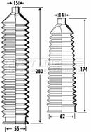 First Line Steering Gaiter Kit Part No -FSG3303