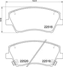 Mintex Brake Pad Set fits -Hyundai Kia MDB3993 (also fits other vehicles)