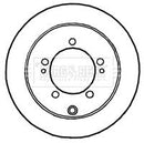 Borg & Beck Brake Disc Pair Part No -BBD4644