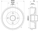 Mintex Brake Drum (Single) fits -Renault MBD317 (also fits other vehicles)