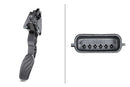 HELLA 6PV 009 978-751 Sensor, accelerator pedal position - for left-hand drive vehicles - 6-pin connec