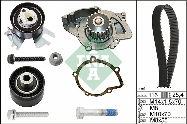 INA Water Pump & Timing Belt Set - - 530055831