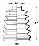 Borg & Beck Cv Joint Boot Kit Part No -BCB6012