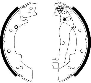 Mintex Brake Shoe Kits fits -Peugeot Renault Talbot MSP036 (also fits other vehicles)