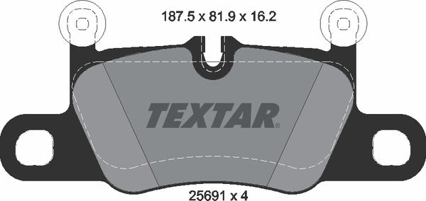 Textar Brake Pad Set - 2569101