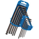 Draper MM HEX Key Set Ball END 10pc - 33694