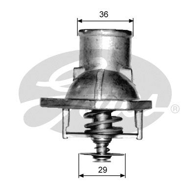 Gates Thermostat, coolant - TH15192G1