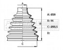 First Line Cv Joint Boot Kit Part No -FCB6398