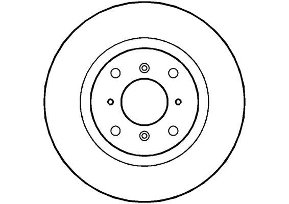 Disctech Brake Disc - Fits Acura, Audi - ABD2686 - Front Axle