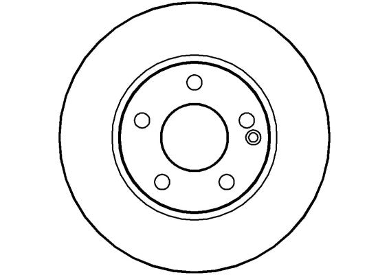 Disctech Brake Disc - Fits Mercedes-benz - ABD2913 - Front Axle