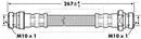 Borg & Beck Brake Hose Part No -BBH7002