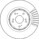 Disctech Brake Disc - Fits Honda - ABD3276 - Front Axle