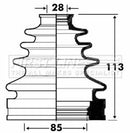 First Line Cv Joint Boot Kit Part No -FCB2873