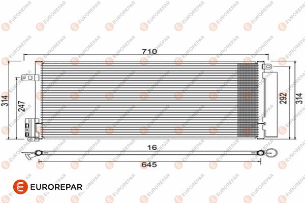 Eurorepar Air Conditioning Condenser - 1610160280
